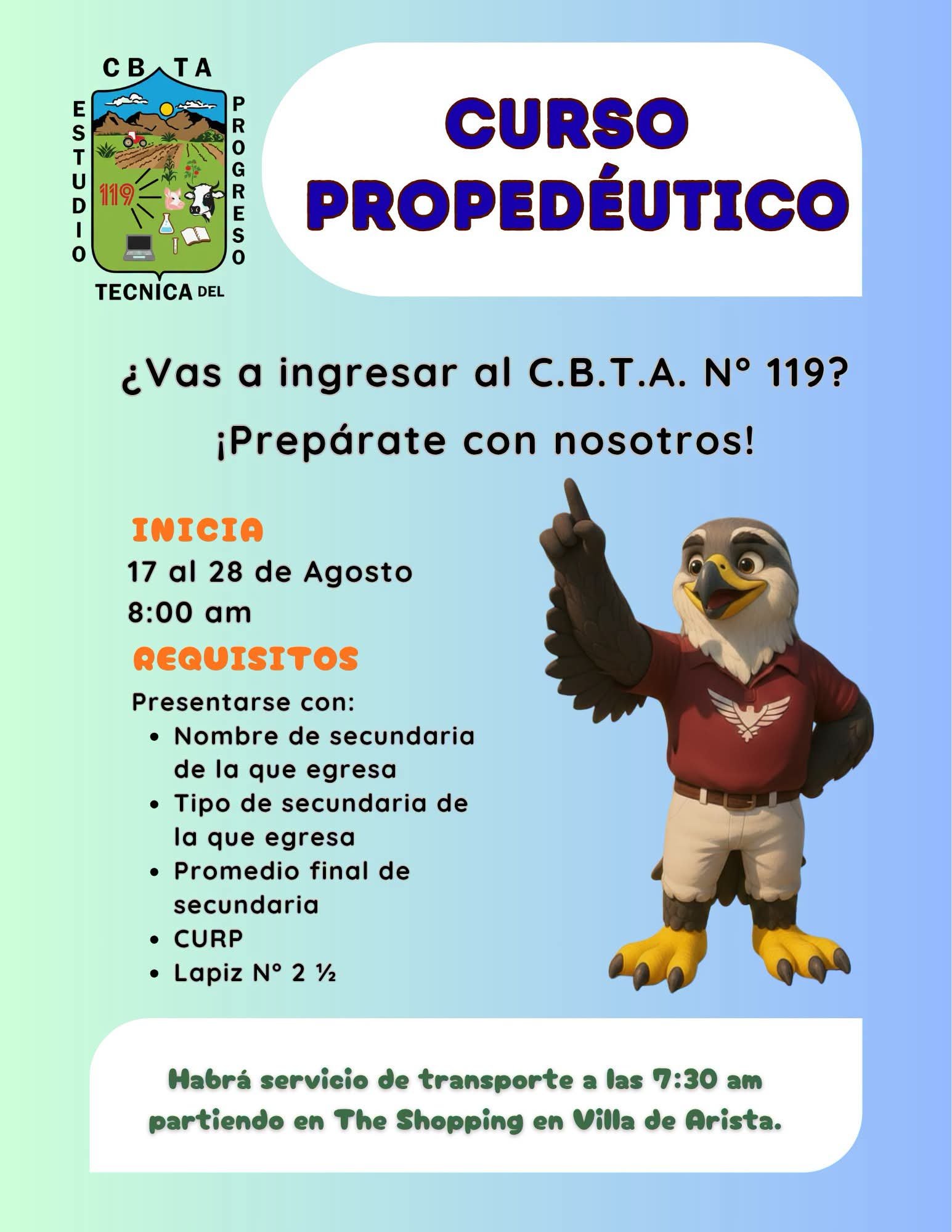 Aviso del CBTa 119
